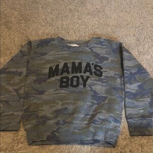 Camo 'Mama's Boy' Kids Sweatshirt